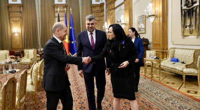 Simona Bucura Oprescu, întâlnire cu Olaf Scholz, cancelarul Germaniei
