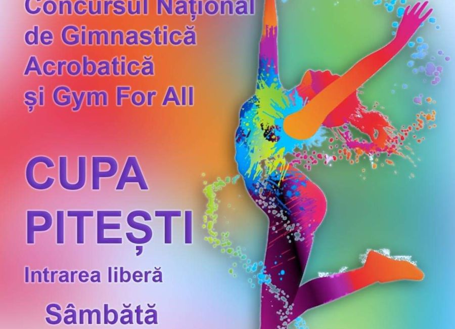 La Pitești, concurs național de gimnastică acrobatică