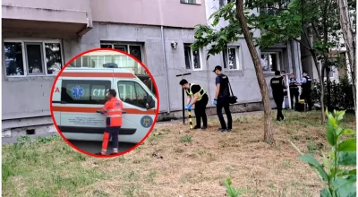 ACUM! Femeie căzută de la etajul doi al unui BLOC!