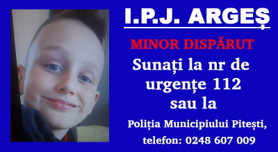 ACUM! ALERTĂ în Argeș! Un copil a DISPĂRUT