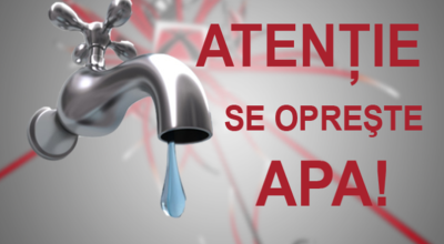 Se opreşte furnizarea apei în comuna Bascov