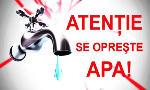 Se oprește furnizarea apei într-o comună argeșeană