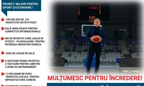 Pitești Arena a devenit perla sportului argeșean