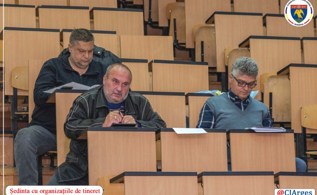 Şedinţă privind constituirea Consiliului Consultativ pe Probleme de Tineret Argeș