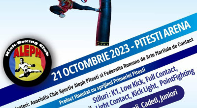 Competiţie de kickboxing la Piteşti Arena