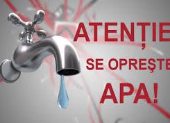 Se oprește furnizarea apei potabile în mai multe zone din Argeș