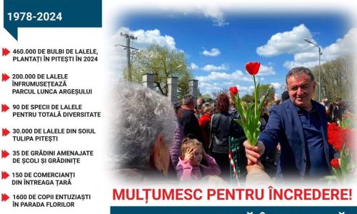 Primarul Cristian Gentea: "Suntem și ne vom impune mereu la nivel național drept Orașul Lalelelor"