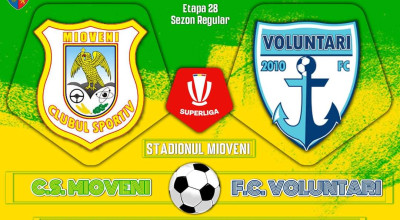 Doamnele și domnișoarele au acces gratuit la meciul Mioveni - FC Voluntari