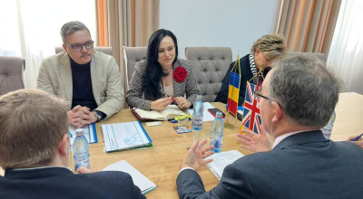Ministrul Simona Bucura Oprescu, întâlnire cu ambasadorul Regatului Unit al Marii Britanii și Irlandei de Nord