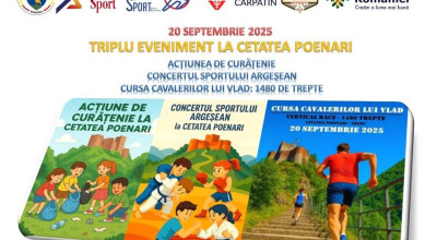 Cetatea Poienari devine, pe 20 septembrie 2025, capitala sportului și a energiei!