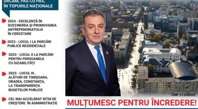 Primarul Cristian Gentea: "La mulți ani, dragii mei piteșteni"