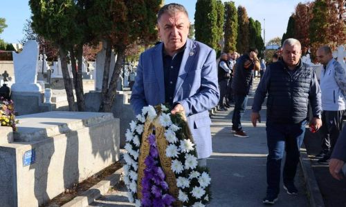 Primarul Cristian Gentea, omagiu pentru regretatul Nicolae Dobrin