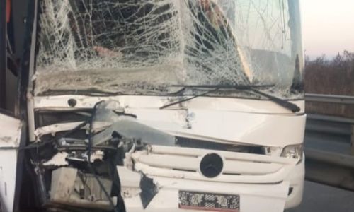 Accident cu autocar pe A1!