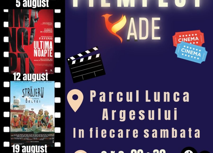 FilmFest – seri de film open-air, în Parcul „Lunca Argeșului”!
