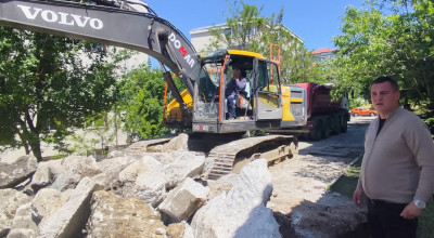 Ample lucrări pe strada Poștei din Mioveni!