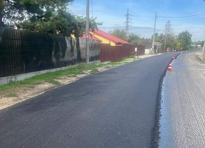 Lucrări de asfaltare în orașul Ștefănești