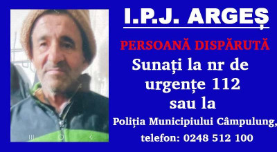 ACUM! A DISPĂRUT un bărbat din Argeş