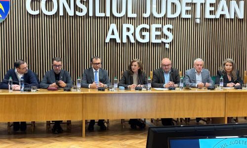 Ministrul Mediului, Natalia Intotero, în Argeș. Discuții cu președintele Ion Mînzână, parlamentarii și primarii argeșeni pentru deblocarea unor investiții majore în județ