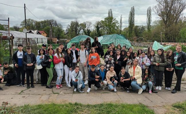 În 'Săptămâna Verde', elevii piteșteni învață cum se produc florile plantate în orașul lor