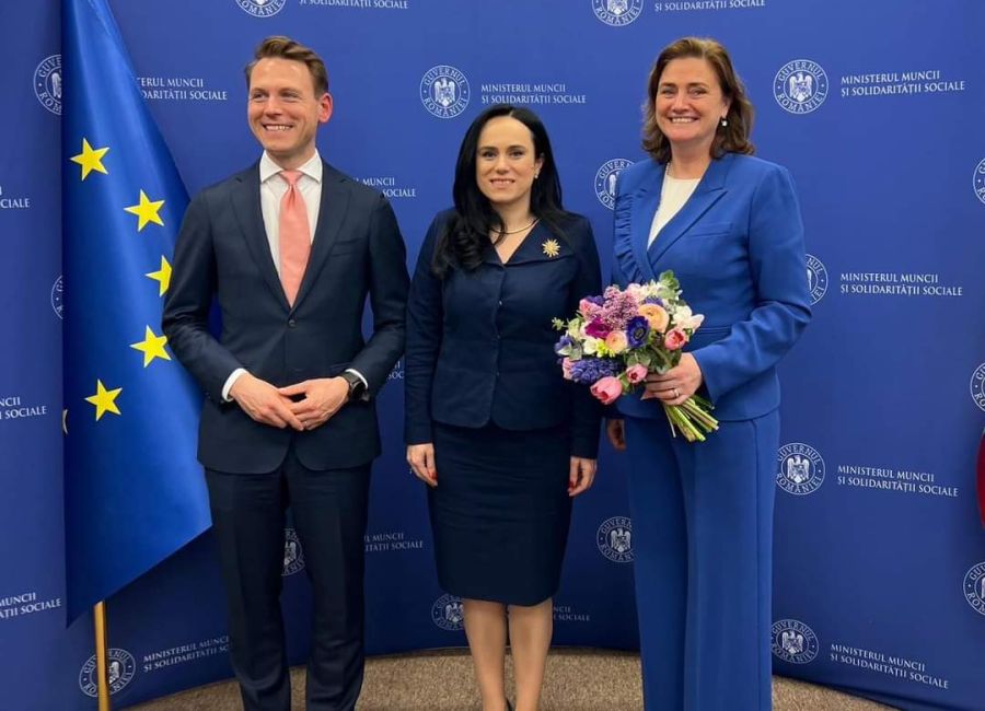 Ministrul Simona Bucura-Oprescu s-a întâlnit cu vicepremierul Regatului Țărilor de Jos, Karien van Gennip