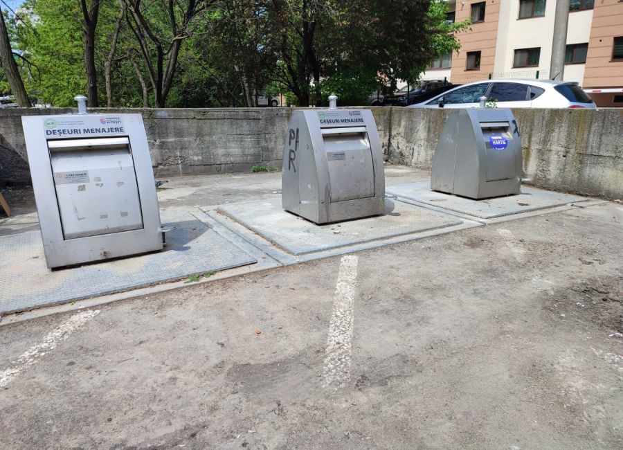 Containerele îngropate sunt disponibile spre utilizare și în cartierul Craiovei