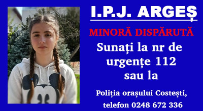 Alertă în Argeș! O copilă de 12 ani este căutată de Poliție