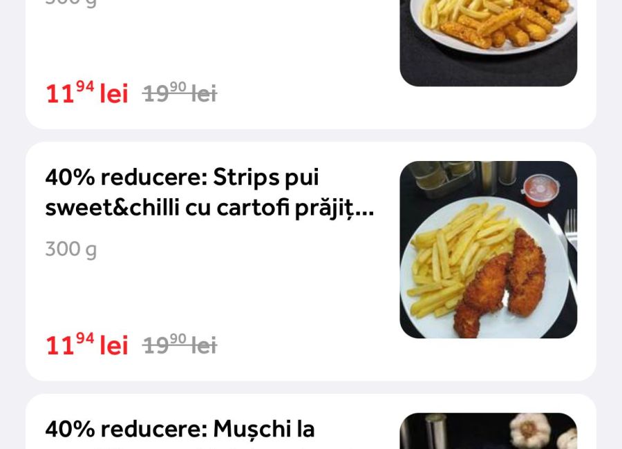 Autoservire Central reduceri de 40% la mai multe meniuri prin TAZZ