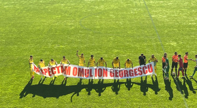 Jucătorii echipei CS Mioveni, mesaj de susținere pentru primarul Ion Georgescu