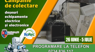 La Mioveni, o nouă campanie de colectare gratuită a deşeurilor electrice şi electronice