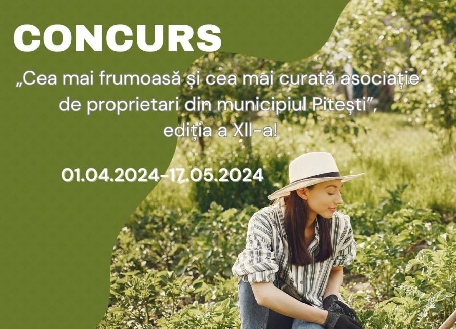 Concurs pentru desemnarea celei mai frumoase şi curate asociaţii de proprietari din Piteşti