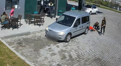 Clipe de panică la o benzinărie din Argeș! Un bărbat a LEȘINAT