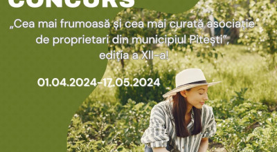 Concurs pentru desemnarea celei mai frumoase şi curate asociaţii de proprietari din Piteşti