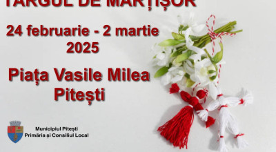 Pregătiri pentru Târgul de Mărțișor de la Pitești!