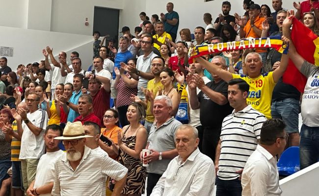 Susținută de primarul Ion Georgescu, România a BĂTUT Spania, la Mioveni