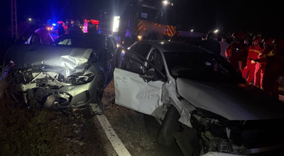 Accident cu PATRU MAȘINI în Argeș!