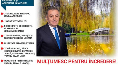 Parcurile din Pitești sunt adevărate bijuterii