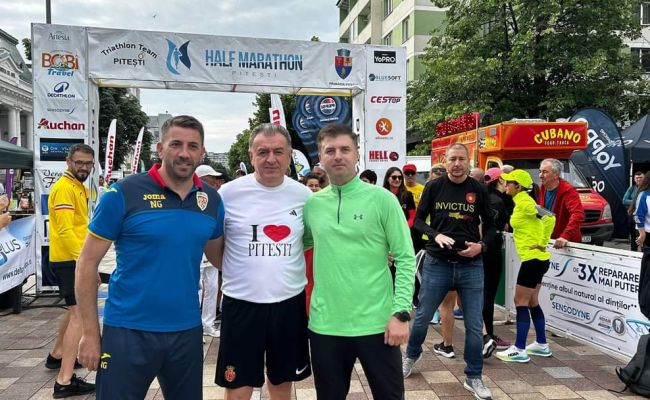 Primarul Cristian Gentea a luat parte la Pitești Half Marathon