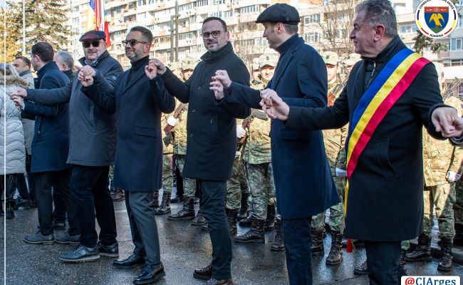 Conducerea CJ Argeş a luat parte la manifestările prilejuite de Ziua Unirii Principatelor