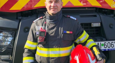 Un pompier din Mioveni a salvat viața unui om!