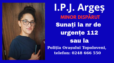 O adolescentă din Argeș este de negăsit de mai bine de o săptămână!