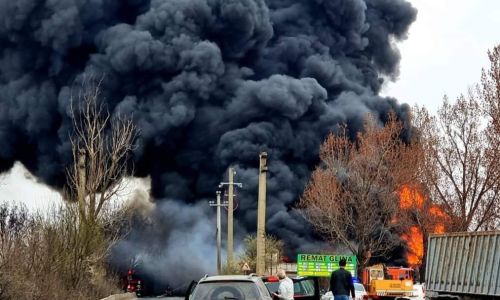 ACUM! Incendiu URIAȘ lângă Pitești
