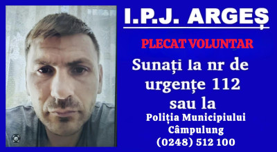 ALERTĂ în Argeș! Un bărbat a DISPĂRUT de la începutul lunii martie!