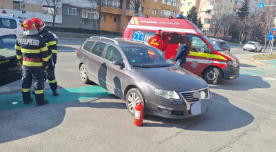 Accident cu două mașini în Pitești!