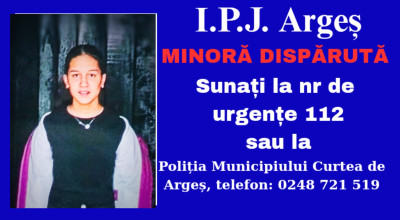 ALERTĂ în Argeș! O MINORĂ a dispărut de acasă