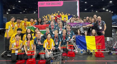 Campionat național de robotică la Pitești Arena!