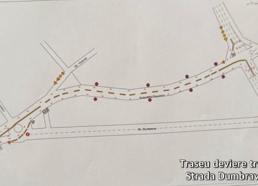 Lucrări la rețeaua de apă pe strada Dumbravei din Pitești! Trafic DEVIAT