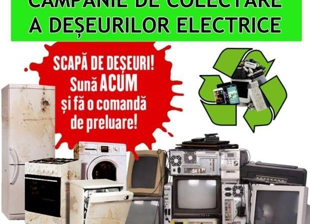 O nouă campanie de colectare gratuită a deșeurilor electrice și electronice