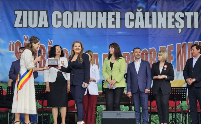 Prefectul Ioana Făcăleață: "La mulți ani, Călinești"