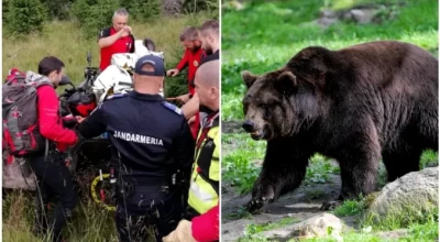 ACUM! Femeie ATACATĂ de URS la barajul Vidraru!