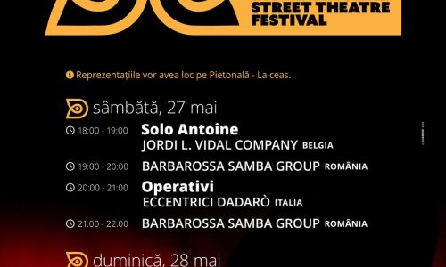 Festival de teatru în stradă, pentru prima dată, la Pitești